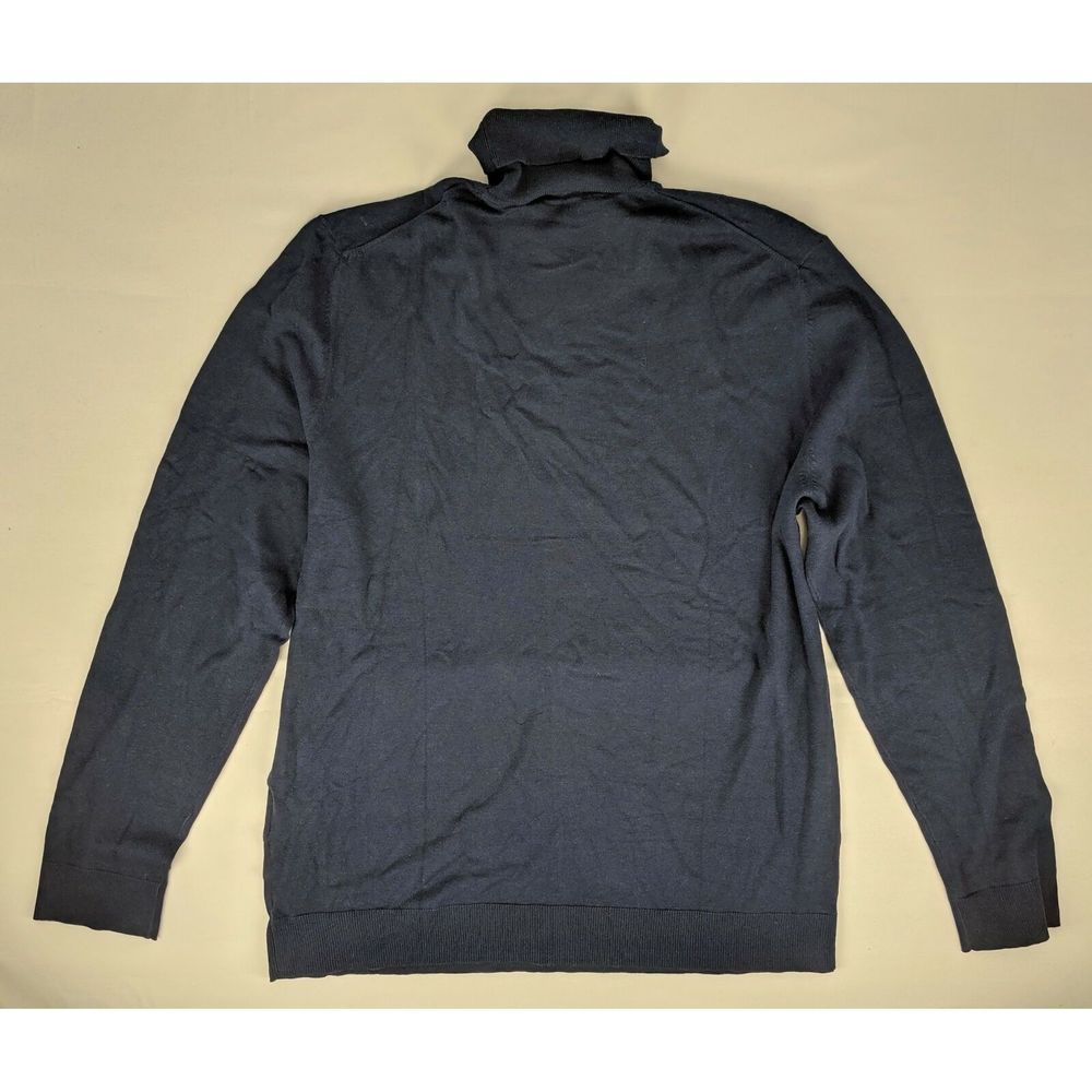 Alfani Sweater sz XL Ink Blue Turtleneck NWT $70 - Picture 2 of 7